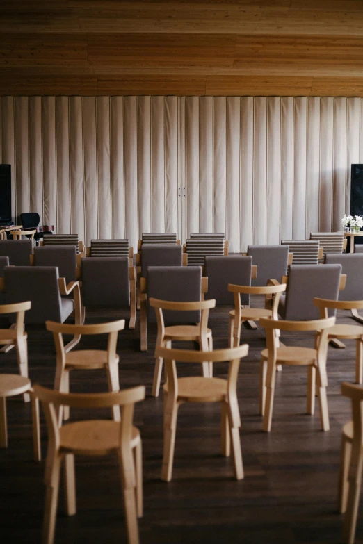 a large auditorium that has been empty with no people