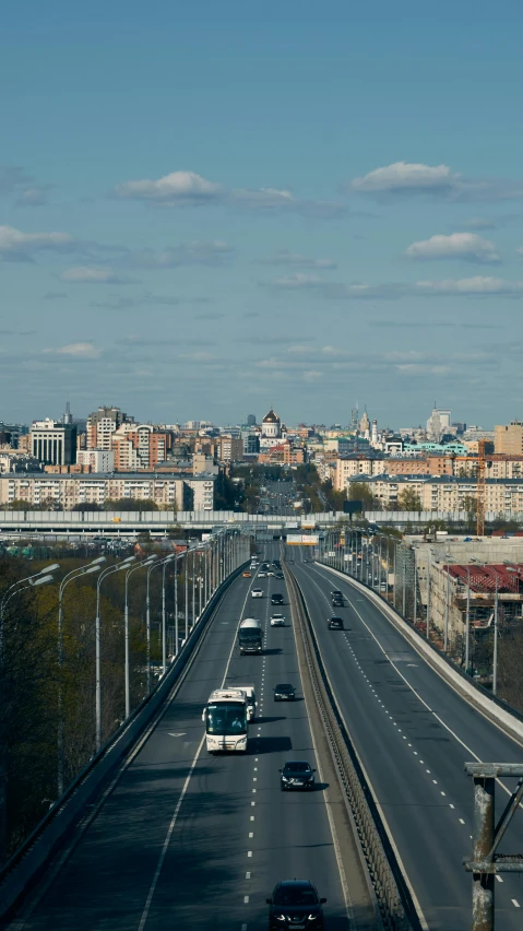 the freeway is quiet from all the traffic