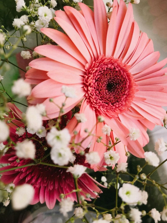 flowers in a vase on a table