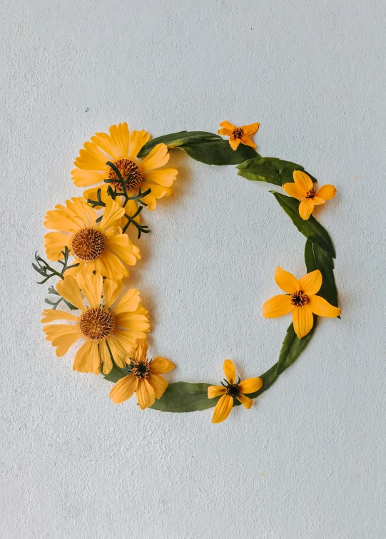 an image of a flower arrangement on the wall