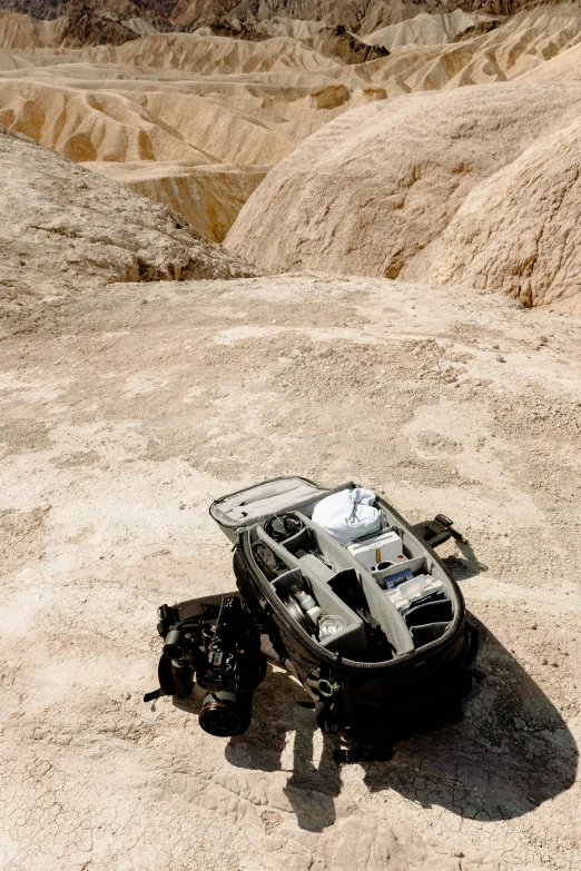 a buggy that is sitting in the dirt