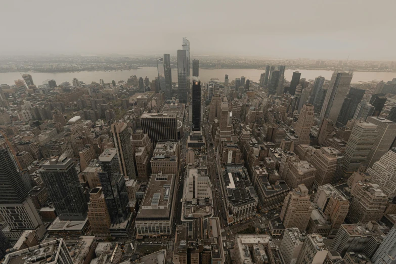 a view of a city is shown from the air