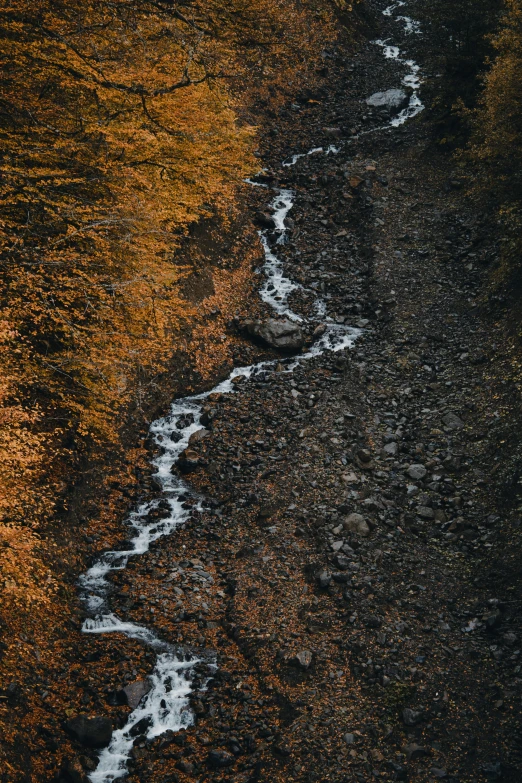 an orange and yellow po of water and dirt