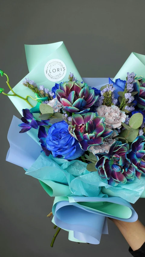 the bouquet is very colorful and looks wonderful