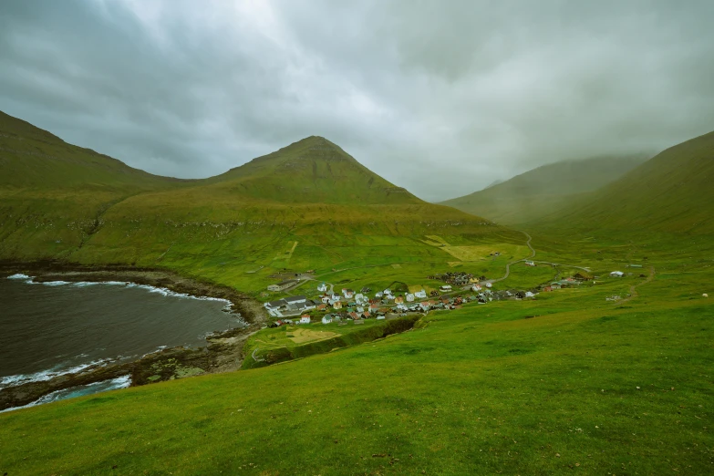 an image of a landscape scene from a very cloudy day