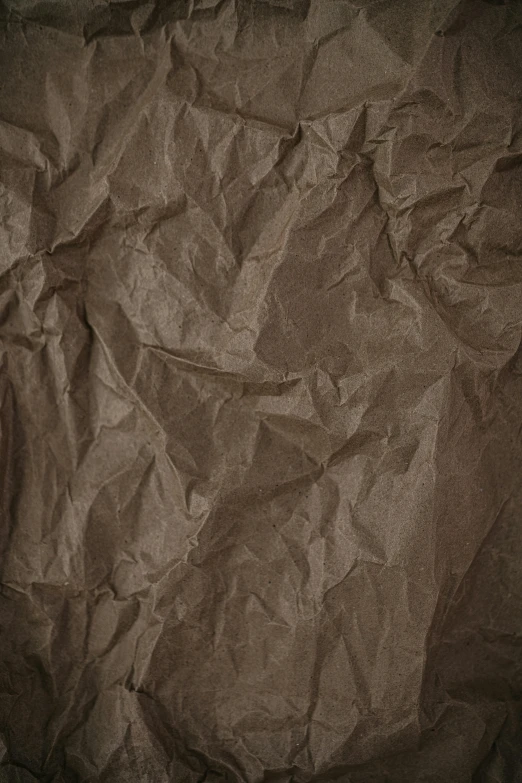a wrinkled surface, with a very small amount of wax paper
