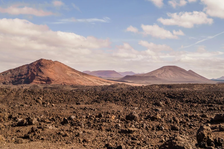 the mountains have been sprouted together in a barren area