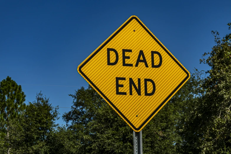the road sign reads dead end
