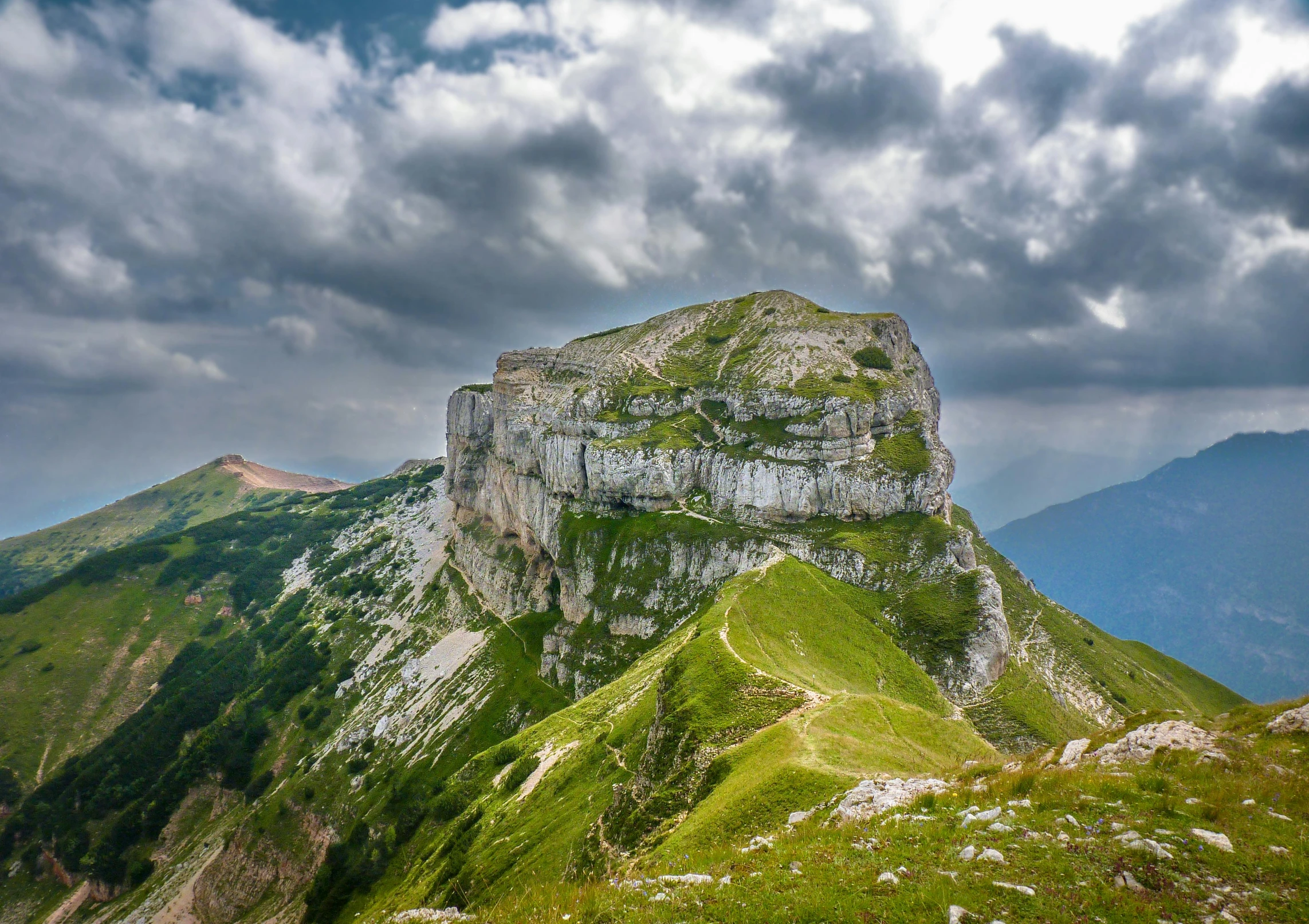 the landscape of the mountains is incredible