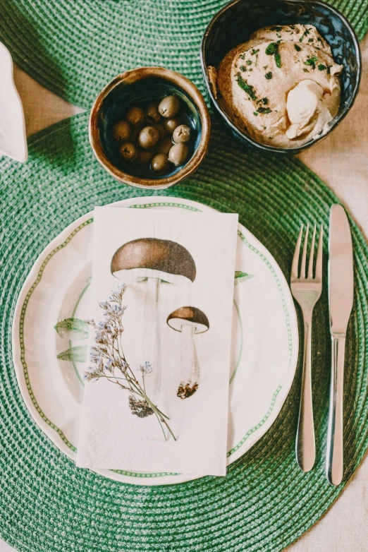 a close up of a plate with some food on it