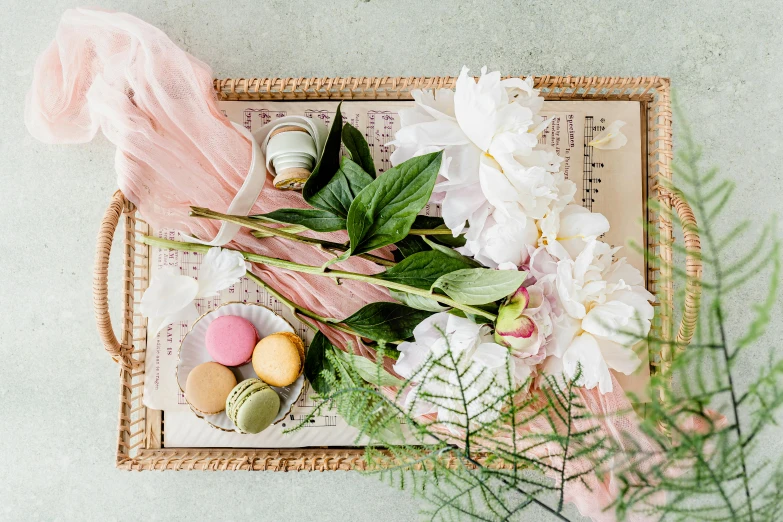 a close up of flowers and a pair of socks