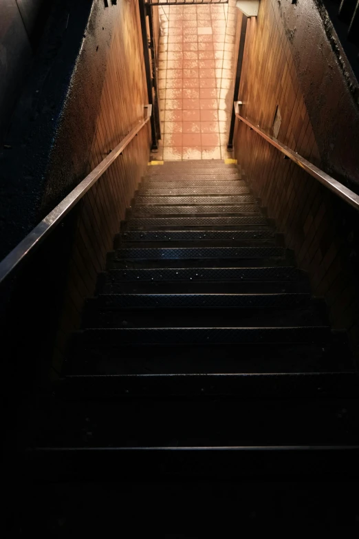 a stairwell leading to the top of a building