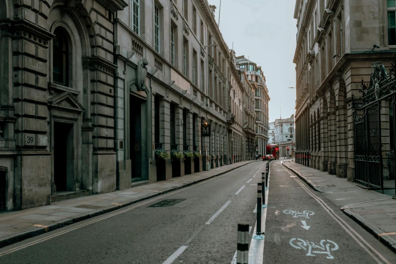 a street that has graffiti on it and buildings