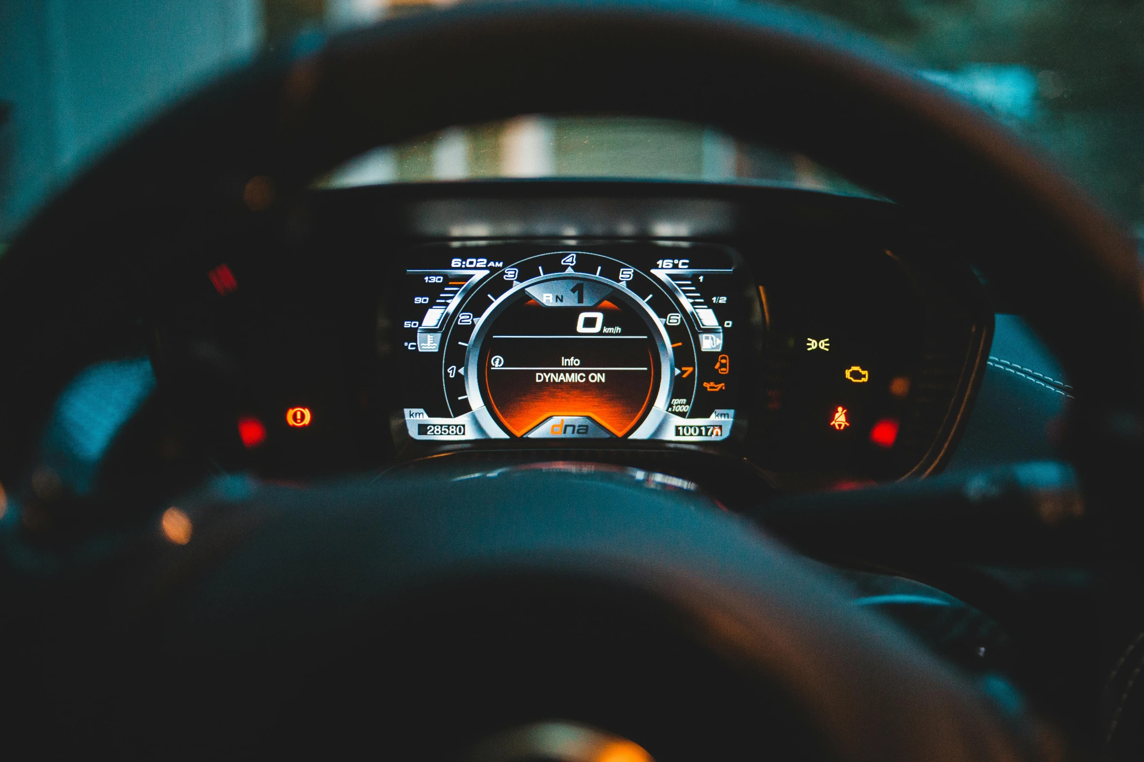 dashboard of car during nighttime time in dark room