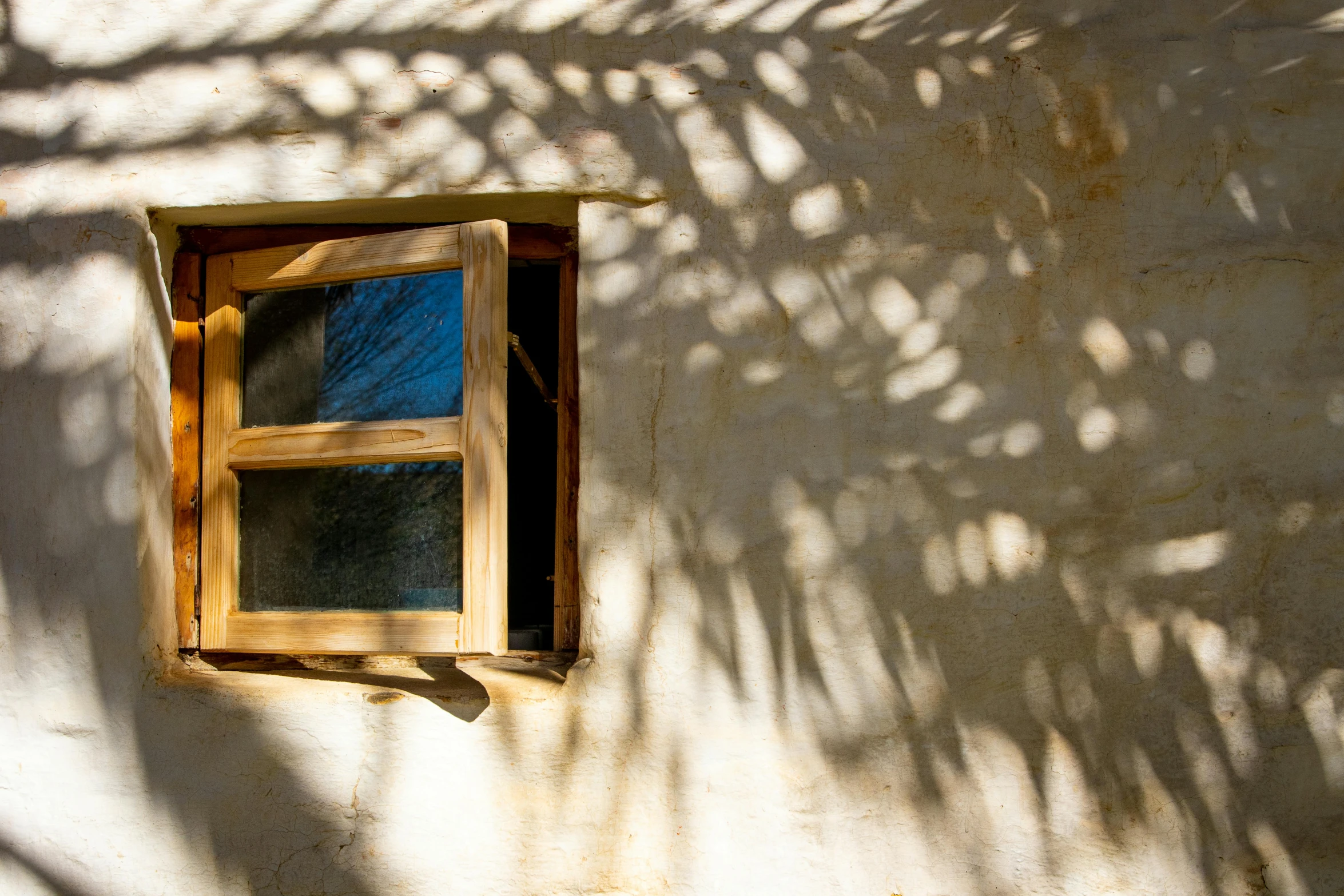 a close up of a window on a wall