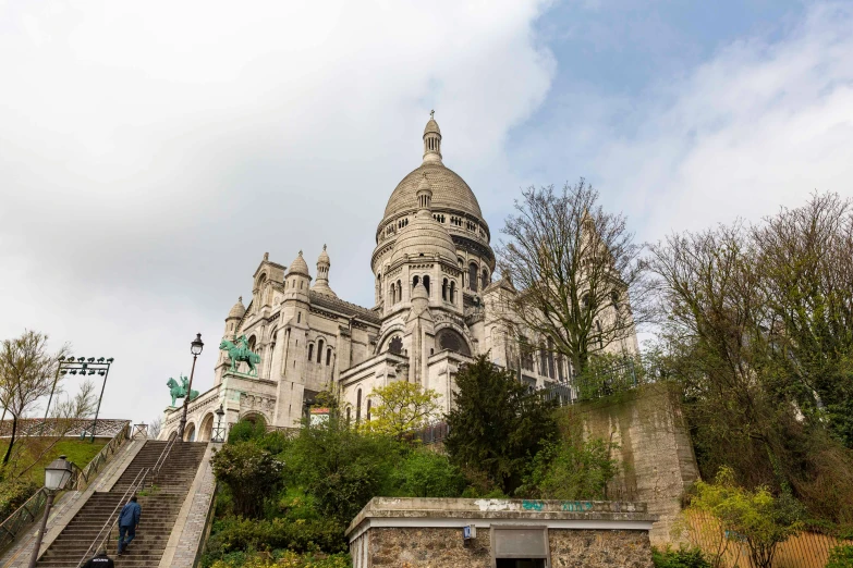 a castle like building on top of a steeple