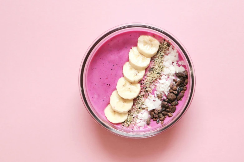 an up close s of a bowl filled with some fruit