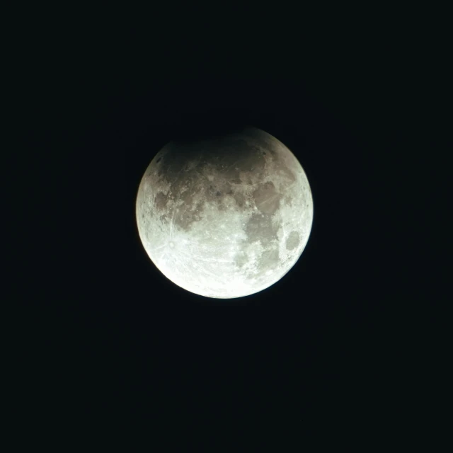 a full moon in a dark sky with no clouds