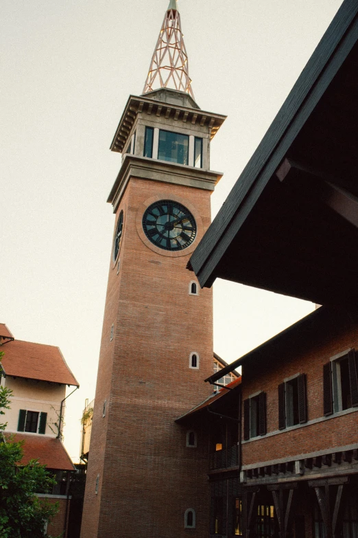 a very tall tower with a big clock on top of it