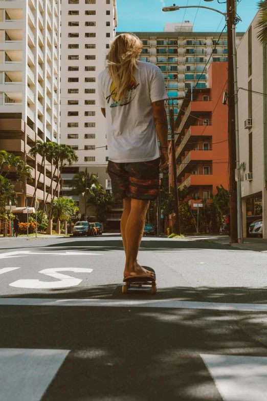 a person that is riding on a skateboard