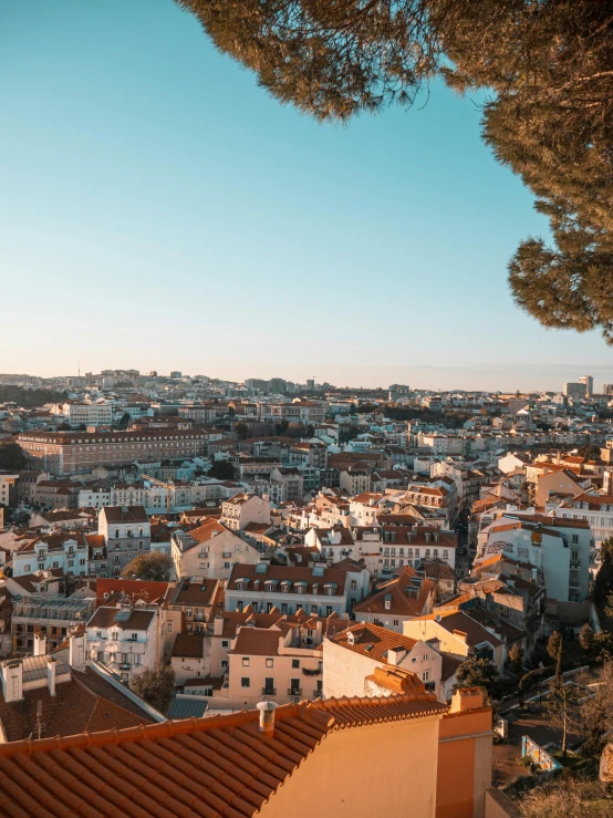 a view of a city as seen from a high angle