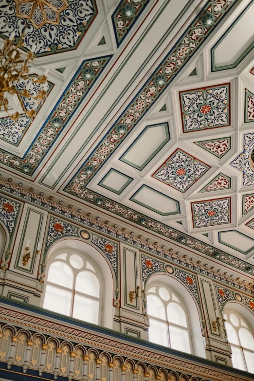 this is the ceiling in the royal palace