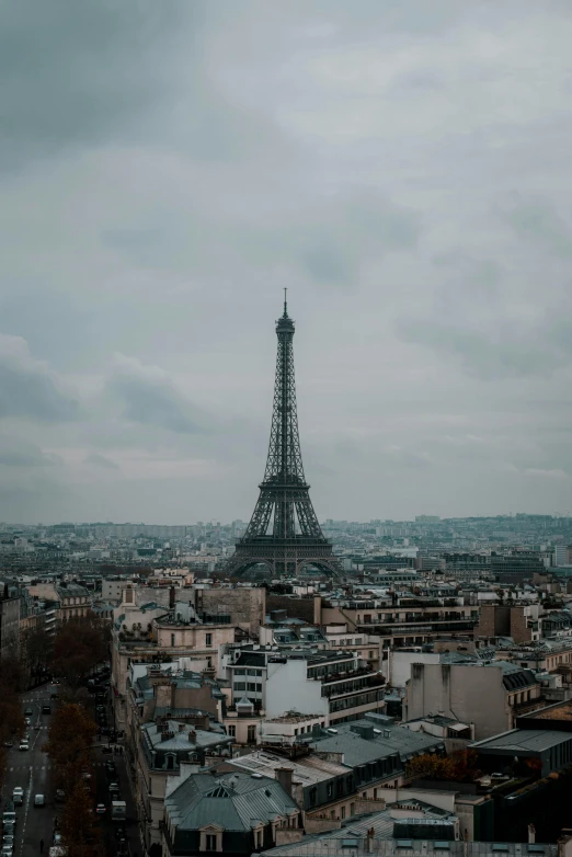 a view from top of the eiffel tower in paris