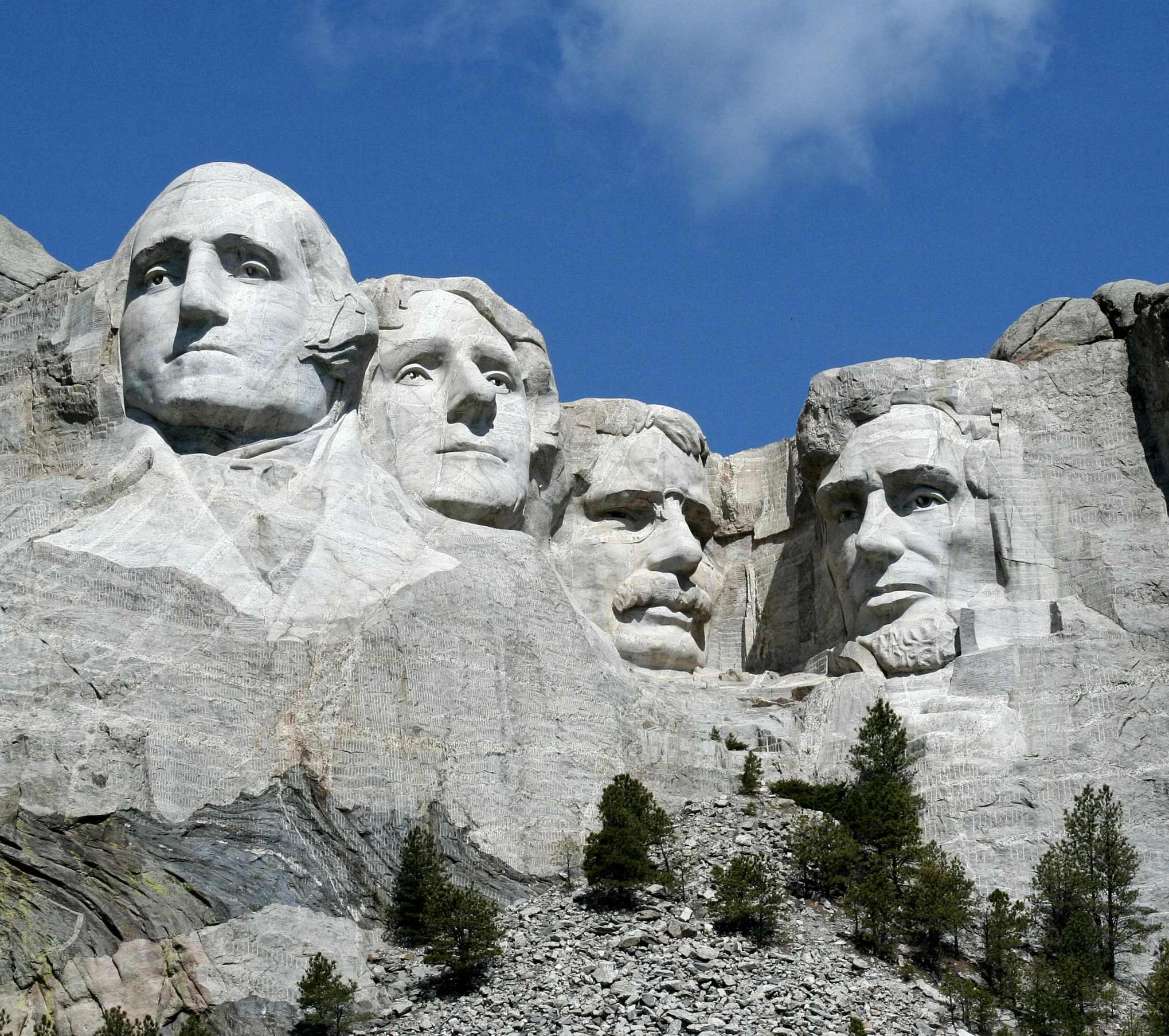 the presidents in mount rush - season in washington dc