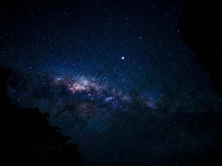 the night sky with stars and the milky as the foreground