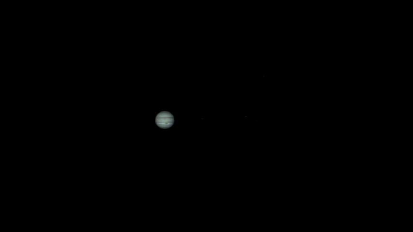 the planets are shown in silhouette as they are captured from space