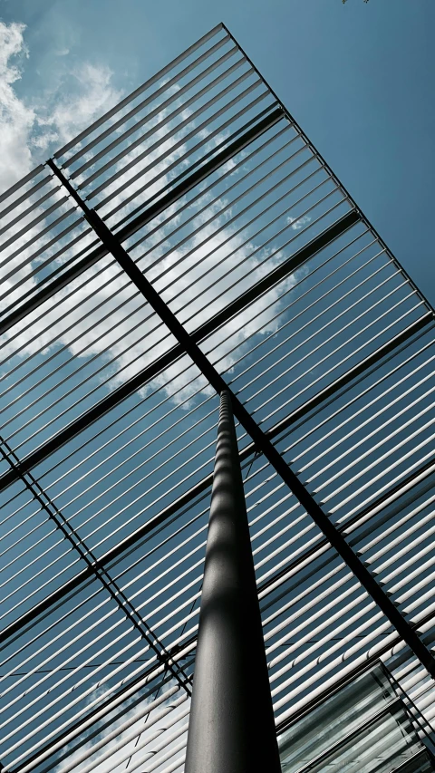 a view from underneath a metal fence of the outside and on the inside