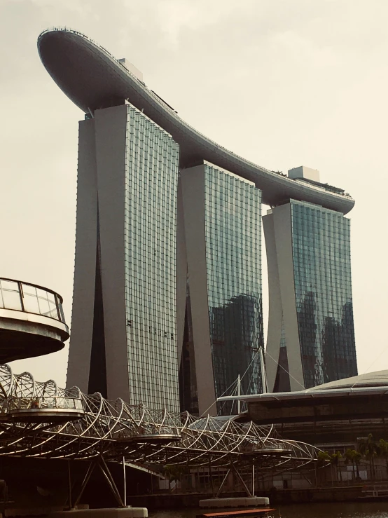 an over head s of buildings in the city