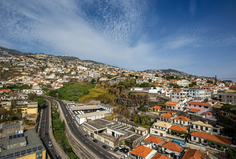 an aerial view of a large city with buildings