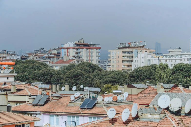 a view of a city with many tall buildings