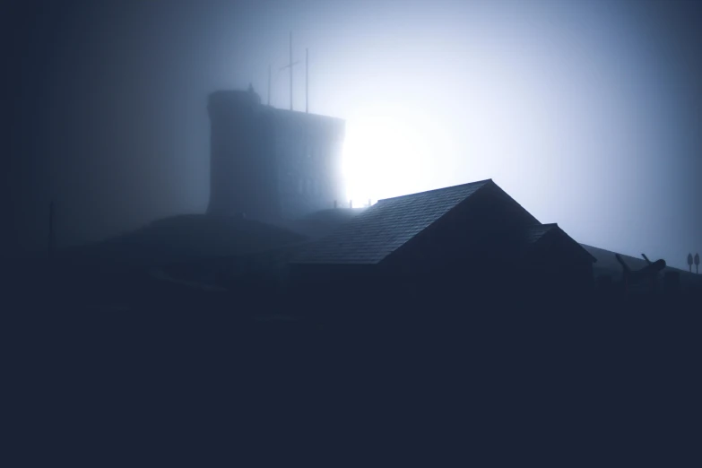 an image of fog coming on the house
