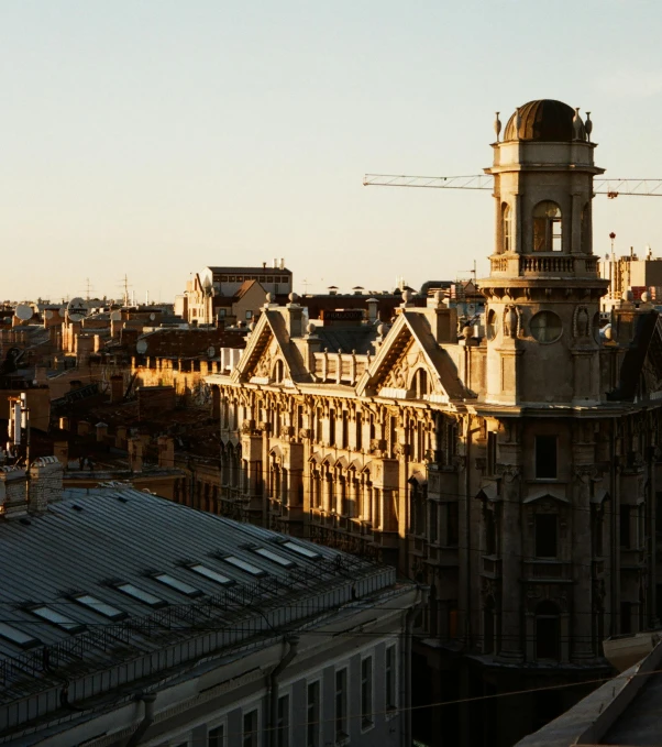 a large building with a clock on it