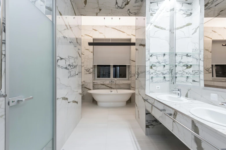 this is a view of a bathroom from the entrance