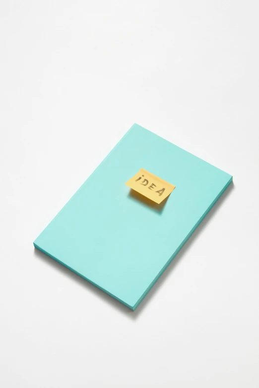 a mint notebook with a gold plate that says if i can