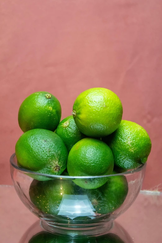 the limes are in the bowl ready to be put into water