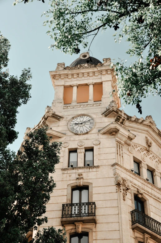 an old building with a clock tower and clock