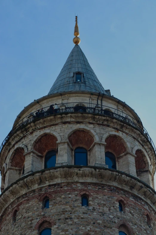 a tower with a clock built on it