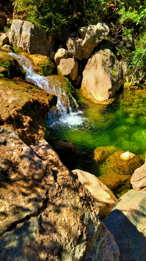 a creek that is in some very nice rocks