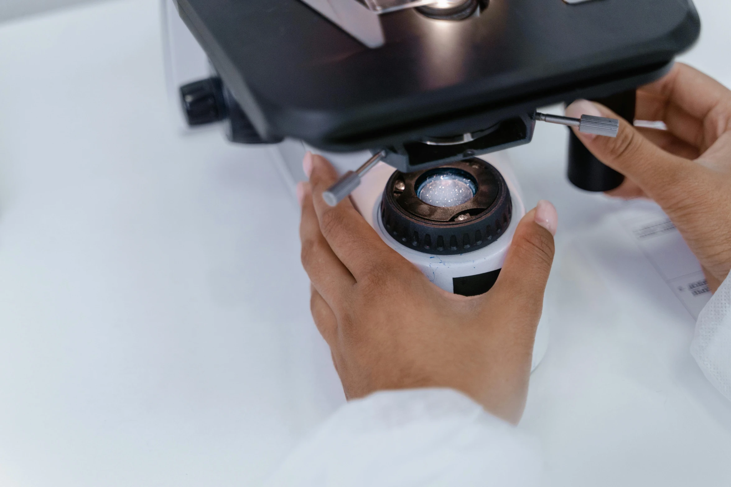 a close up of a person holding a camera