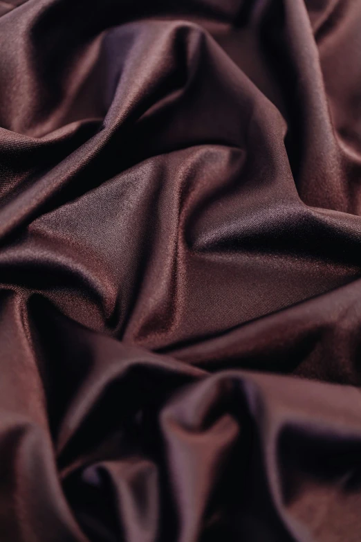 an up close po of brown silk