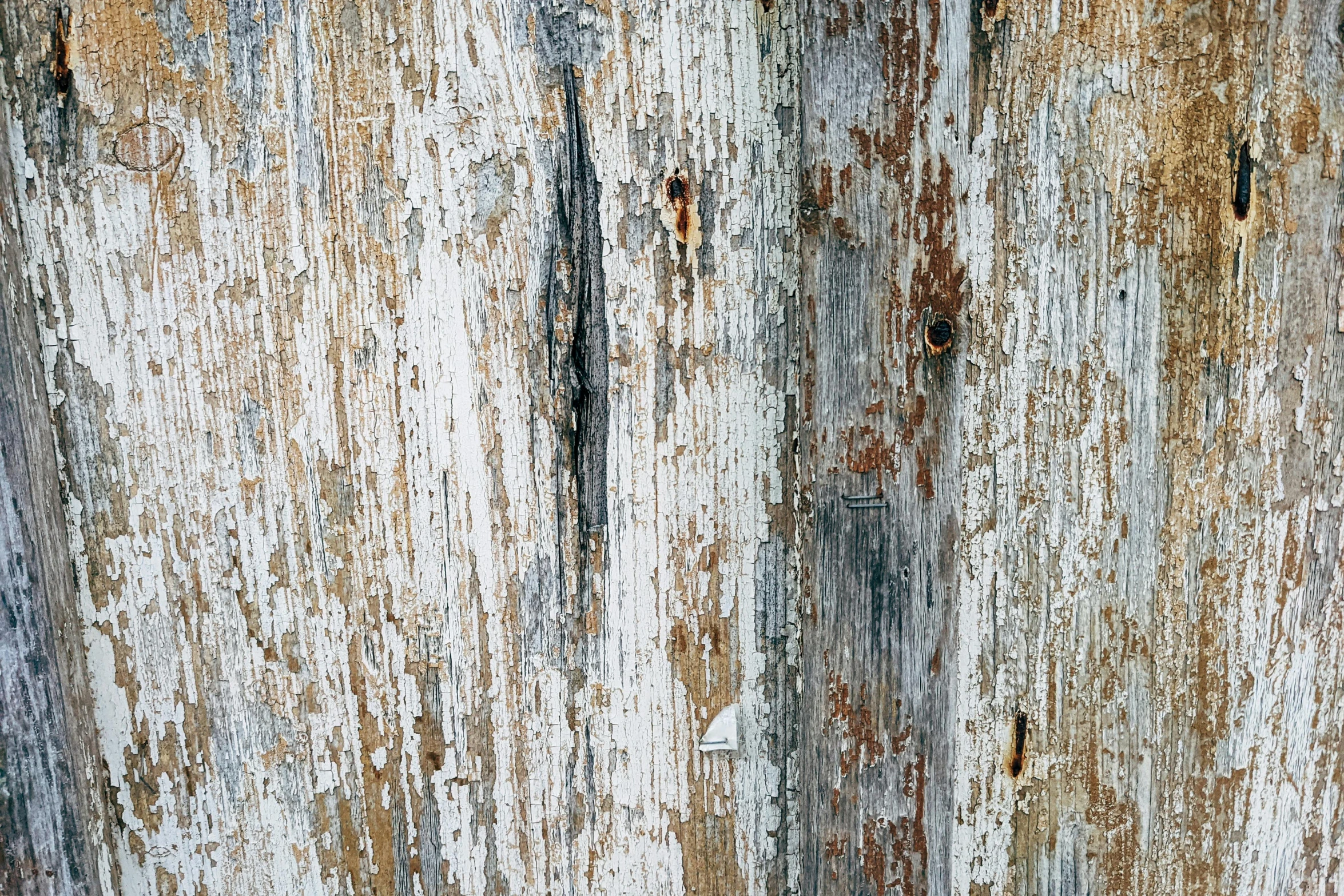 peeling paint on the outside of a wooden wall