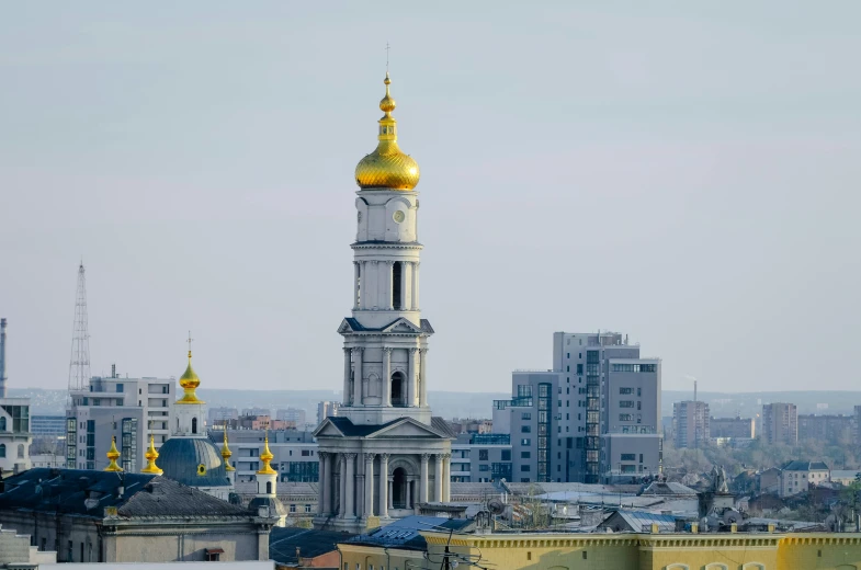 a large clock tower on top of a tall building