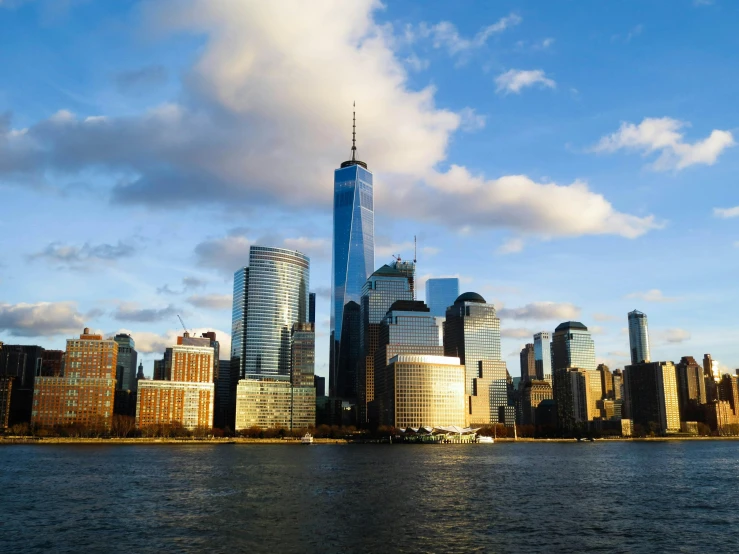 the view of an urban city from the water