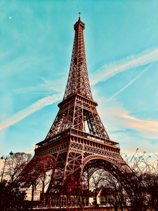 a tall tower under the blue sky