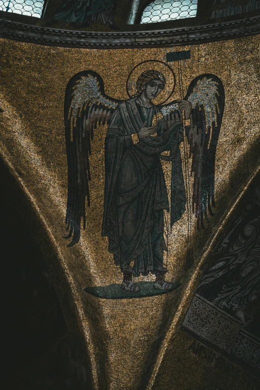 this is an image of a mosaic of angels