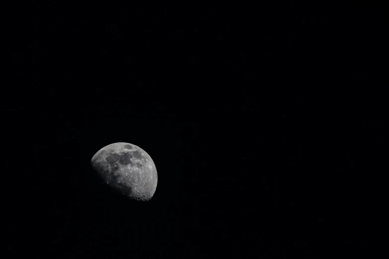 the moon as it appears to be in the night sky